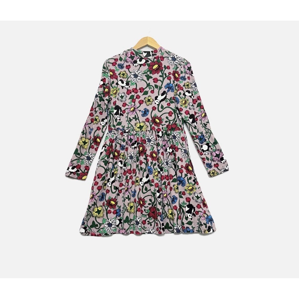 Roberto Lugo for Walmart Dress L Panda Floral Limited Edition Pockets Teacher - Picture 2 of 6